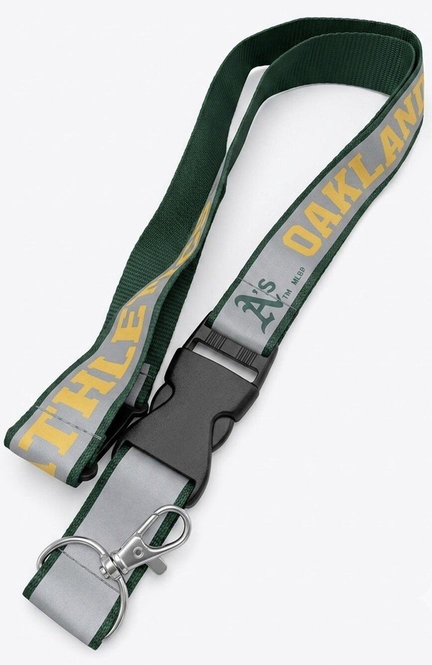 Oakland Athletics MLB Reflective Team Detachable Lanyard
